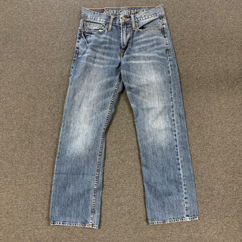 American Eagle Relaxed Jeans Mens 26x28 Blue Good Straight Leg Denim